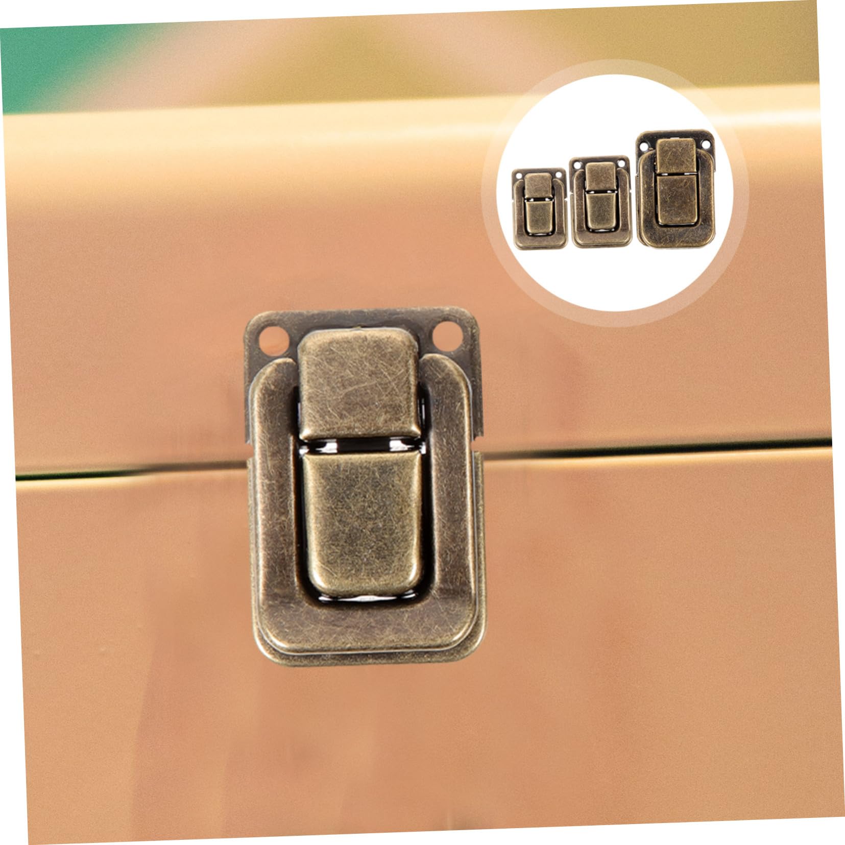 IWOWHERO 6pcs Box Toggle Lock Heavy Duty Hinge Heavy Duty Door Hasp Suitcase Buckle Heavy Duty Padlock Hasp Latch Latches for Cupboard Clear Lock Hasp Cabinet Door Locks Cabinet Latch Iron