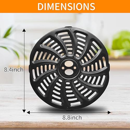 Miniatura 9 de Piezas de repuesto para freidora de aire Gourmia 7QT GAF798 GAF716, antiadherente de grado alimenticio de 8.97 x 8.97 pulgadas, accesorios para