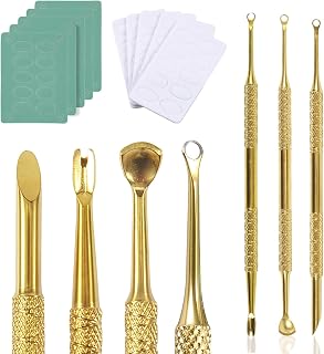 3 Pieces Gold Stainless Steel Double-End Nail Cuticle Pusher Nail Art Pre-Treatment Cuticle Remover Tool With 10 Sheets Sandpaper Dead Skin Removal Nail Cuticle Remover Trimmer Pen