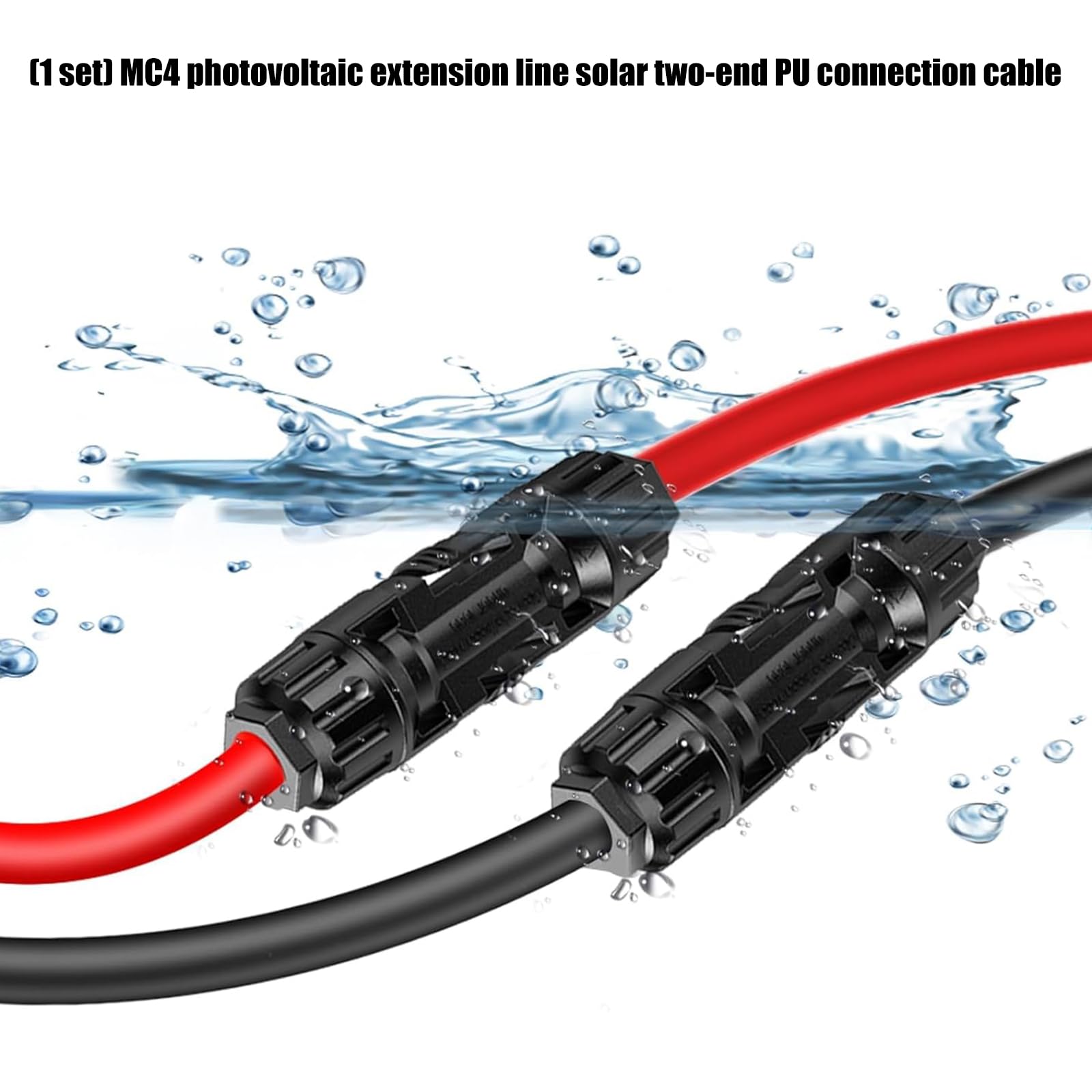 Cavo di prolunga per pannello fotovoltaico in omaggio, 4 mm², 30 A, 1000 V, cavo ignifugo immunitario, isolato, in bronzo, filo fotovoltaico