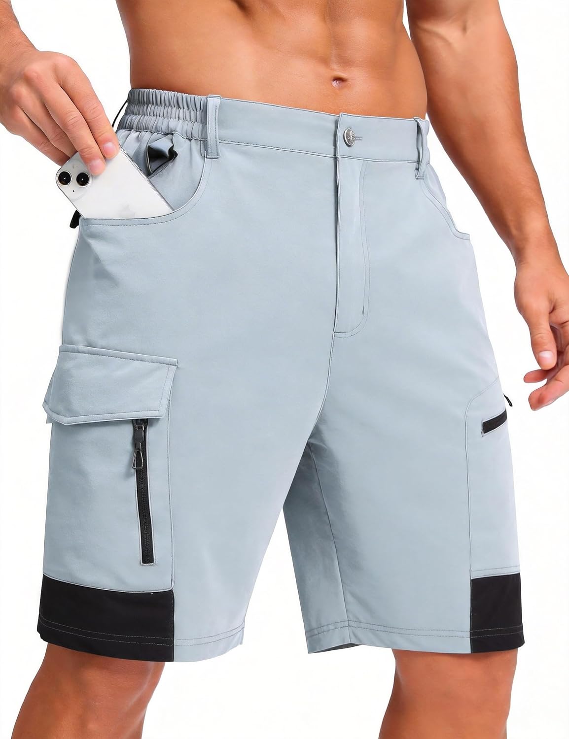 EZRUN Men's Hiking Cargo Shorts Quick Dry Golf Outdoor Work Tactical Shorts with Multi Pocket for Fishing Travel - Image 2