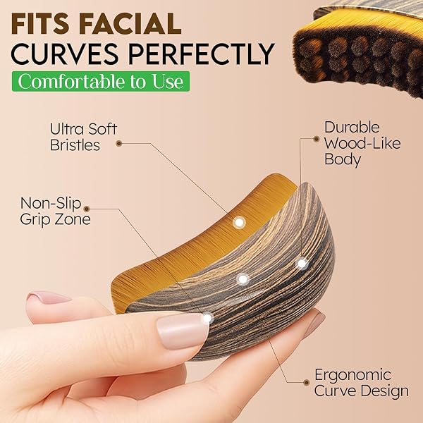 Brosses lymphatiques pour le visage lymphatique pour le visage, le menton et la mâchoire - 1