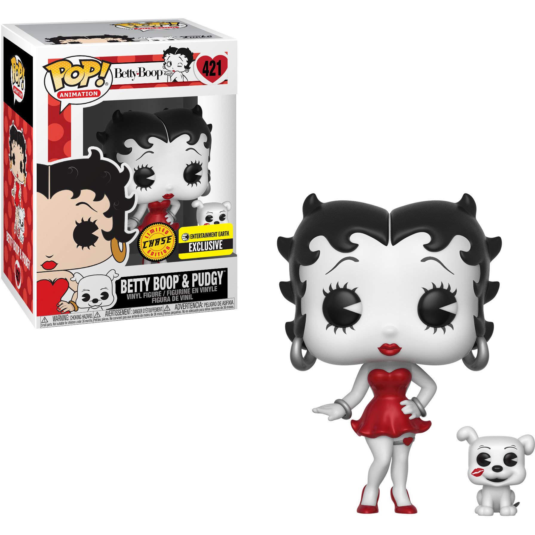 Betty Boop & Pudgy (Chase Edition EE Exclusive): x POP! Animation Vinyl Figure & 1 POP! C…