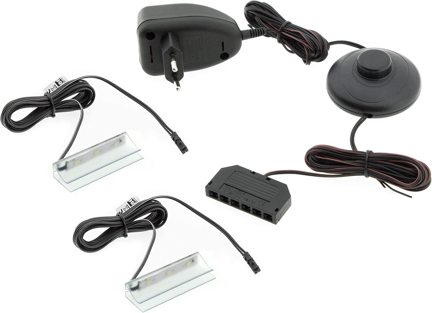 Vitrinenbeleuchtung 4er Set RGB - LED Glasbodenbeleuchtung Mit Fernbedienung