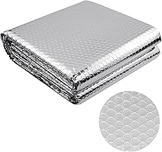 Thermal Insulator, Thick Aluminium Bubble Film, 60cm x 5m Aluminium Reflective Sheet, Aluminium Foil Insulation for Roofs, Windows, Radiators