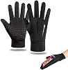 Waterproof Gloves Men, Waterproof Gloves, Cycling Gloves, Outdoor Thermal Waterproof Non-Slip Grip Lightweight Touchscreen Windproof Winter Warm Liner Glove for Men & Women for Driving Walking Running