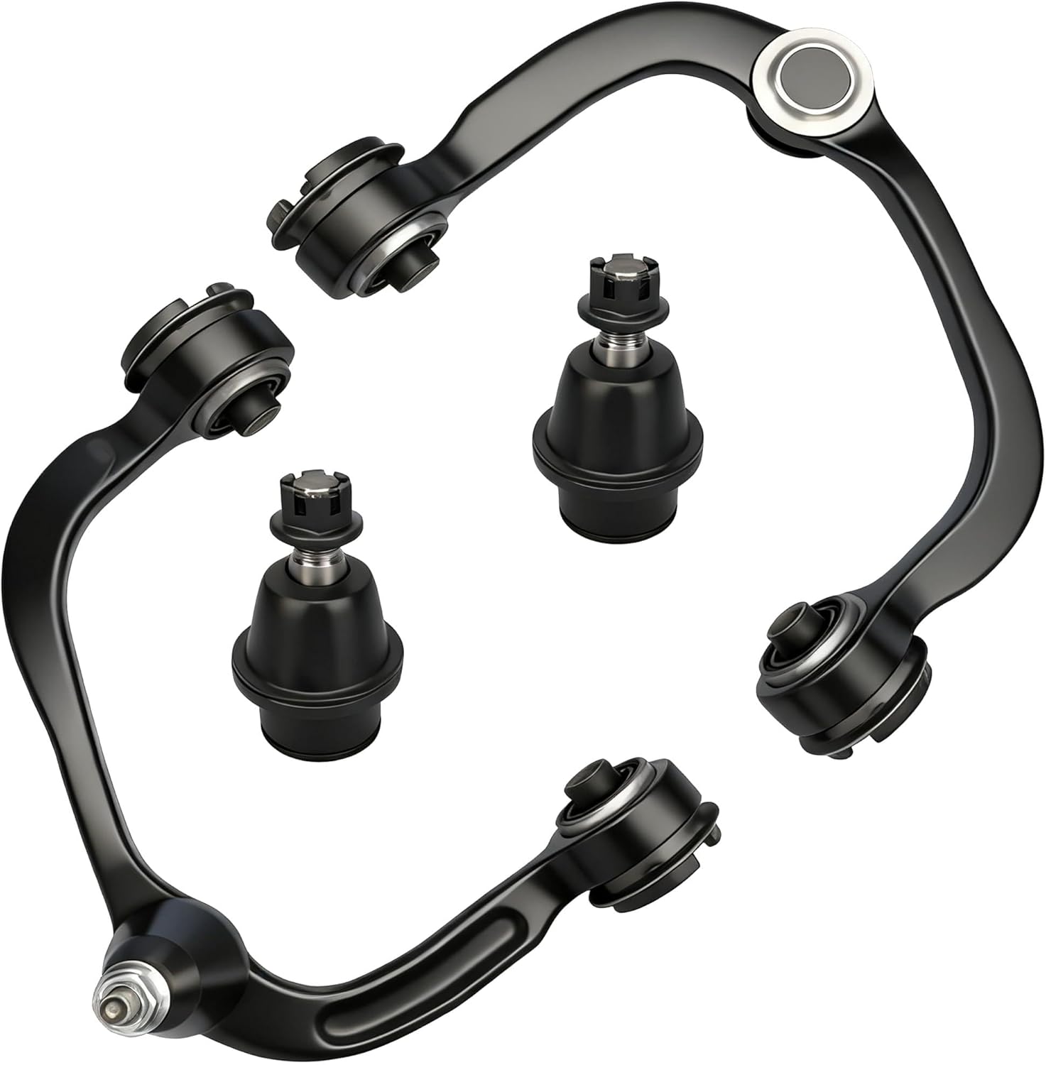 DRIVESTAR K80306 K80308 K80149 4PCS Front Suspension Kit, Upper Control Arm Ball Joint Assembly and Lower Ball Joints, fit 2004-2008 for Ford F150, 2006-2008 for Lincoln Mark LT