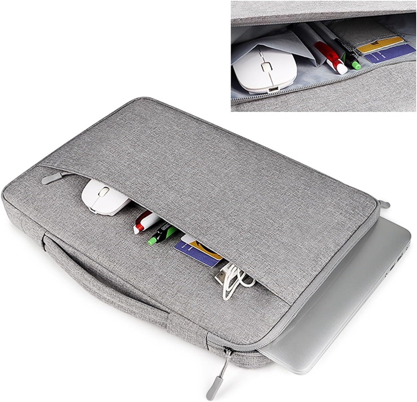 Zaino Porta PC, Custodia Protettiva Per Notebook Da 13,3 Pollici Con Borsa Per Accessori Compatibile Zaino Uomo Zaino