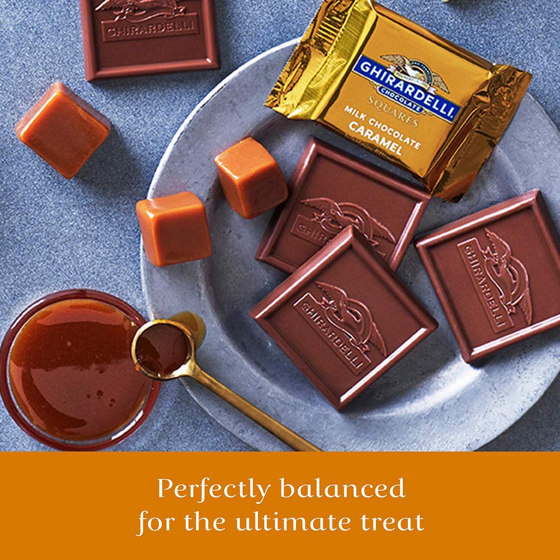 Buy GHIRARDELLI CHOCOLATE SQUARES CARAMEL TRIO Online at desertcart QATAR