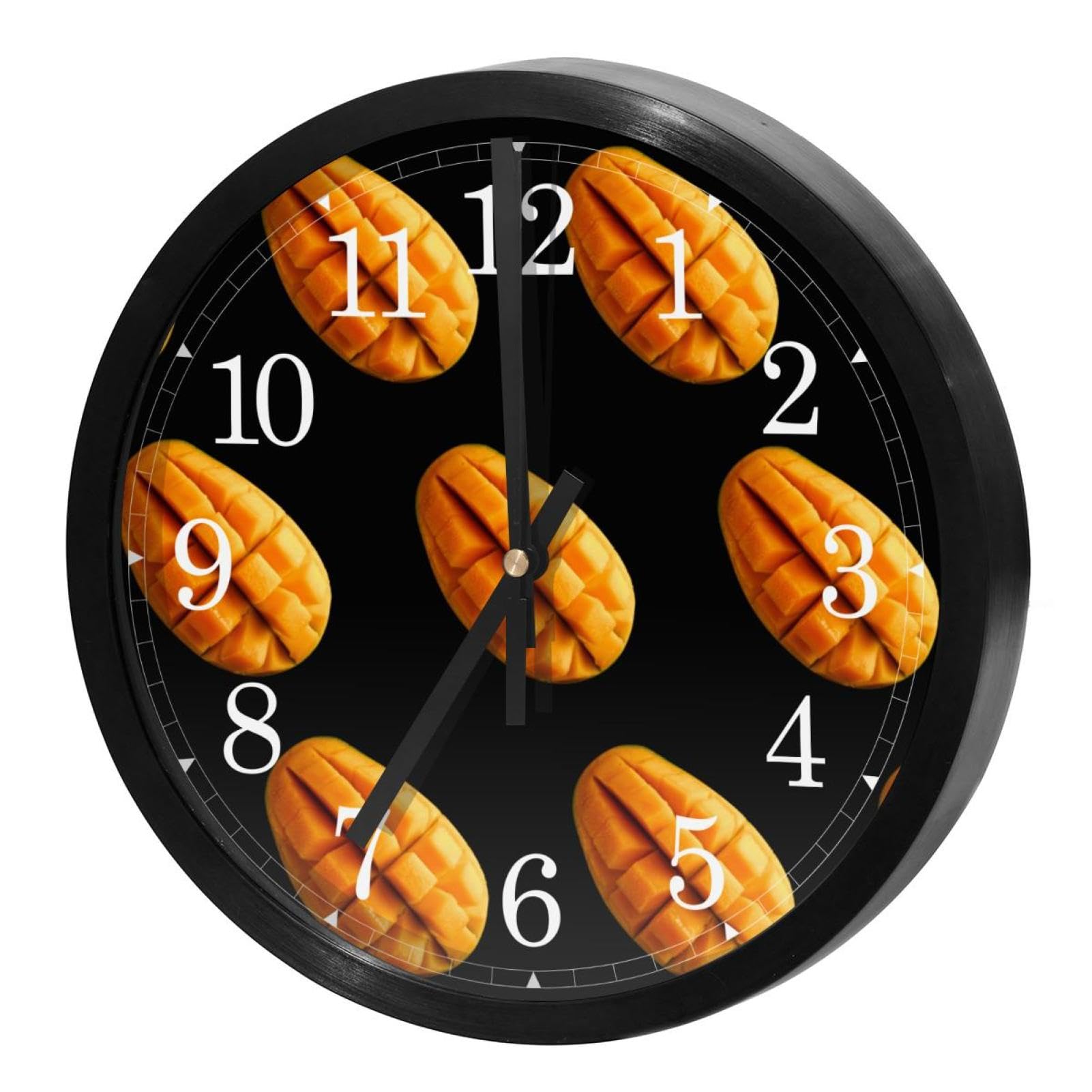 Horloge murale silencieuse à quartz sans tic-tac au design épuré haut de gamme