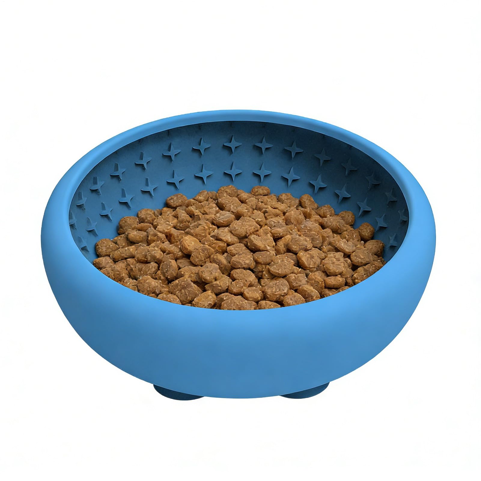 Mangeoire lente pour chat contre les vomissements avec ventouse fixe