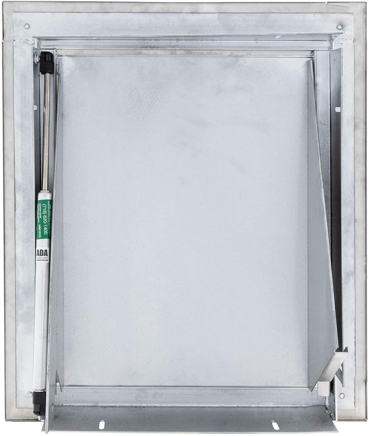 Oswald Supply ADA Compliant Trash Chute Door - Bottom Hinged, 18"(H) X 18"(W), Noiseless Self Closing, Fire Rated & UL Approved HM309ADA