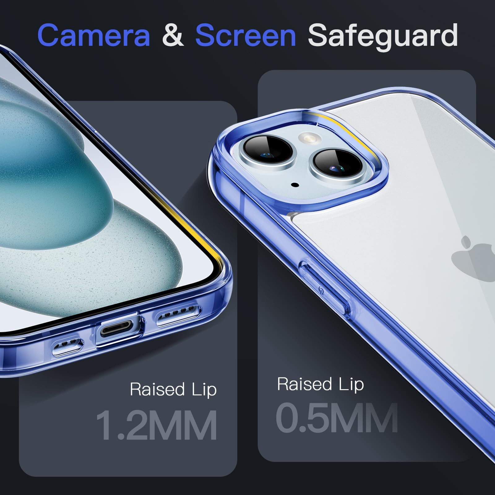 Amazon.co.jp: JETech iPhone 15 6.1インチ用 保護ケース 黄ばみなし