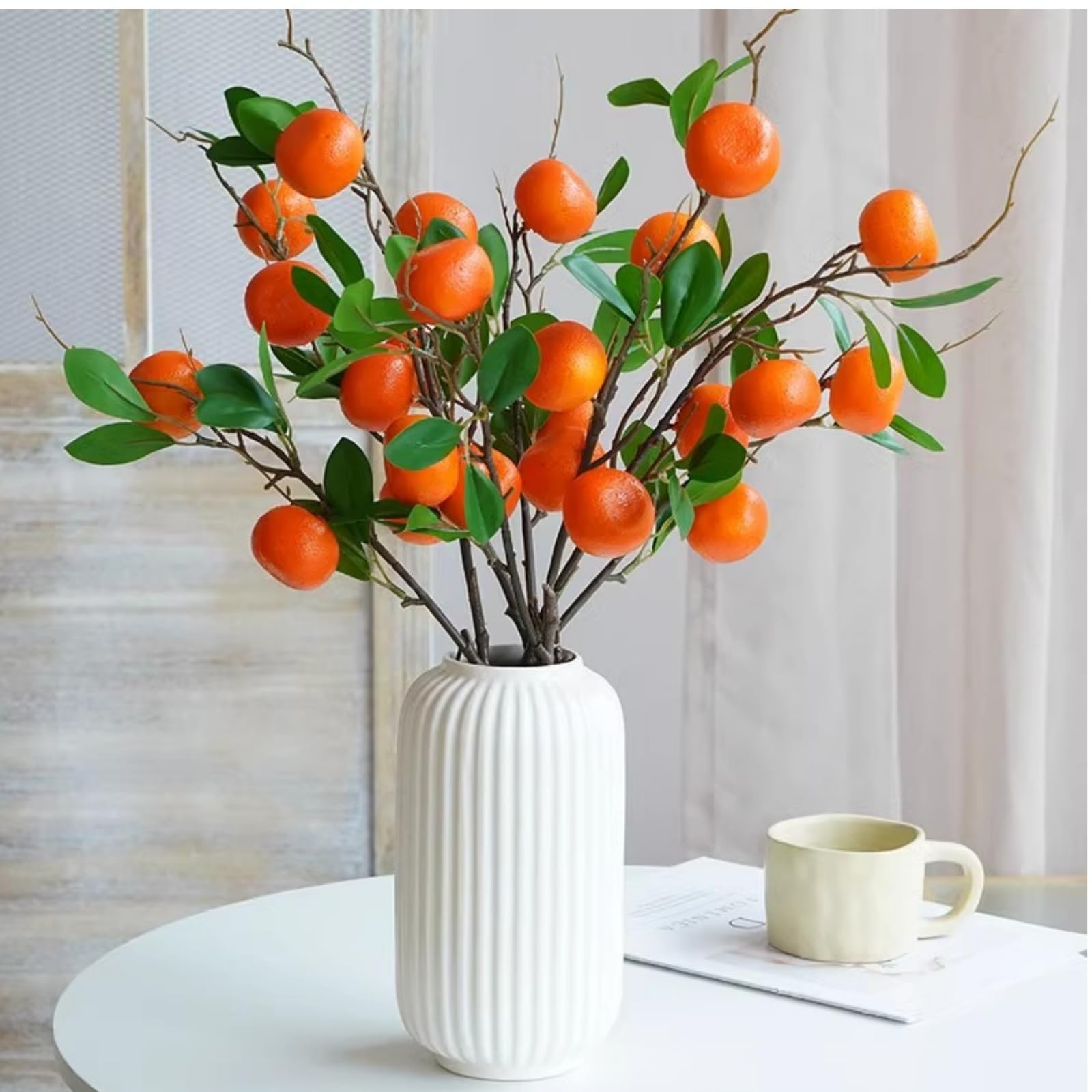 Branches d'oranger artificielles haut de gamme OUKEYI 78,7 cm en plastique réaliste