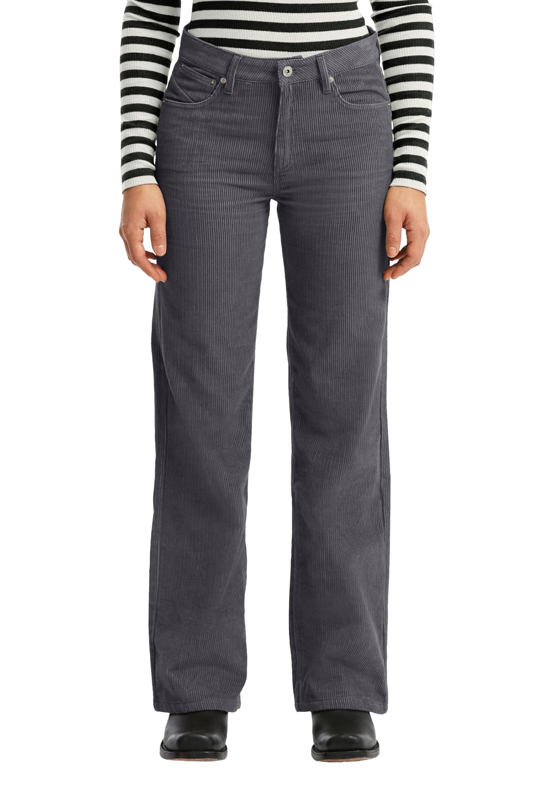 QS Damen Coated Trouser
