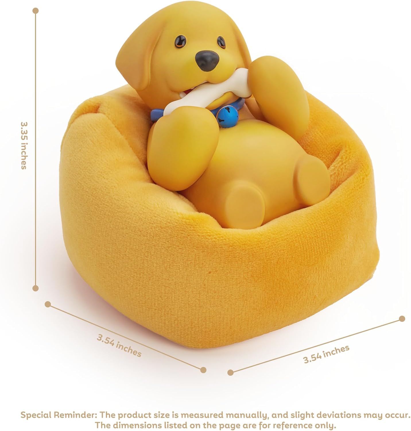 Party Animals Win Series Figures - Fluffy Action Figure with Detachable Sofa - 3.35in PVC Collectible Figure for Display, Golden Retriever Figure Gift Ideas for the Holiday, 1PC