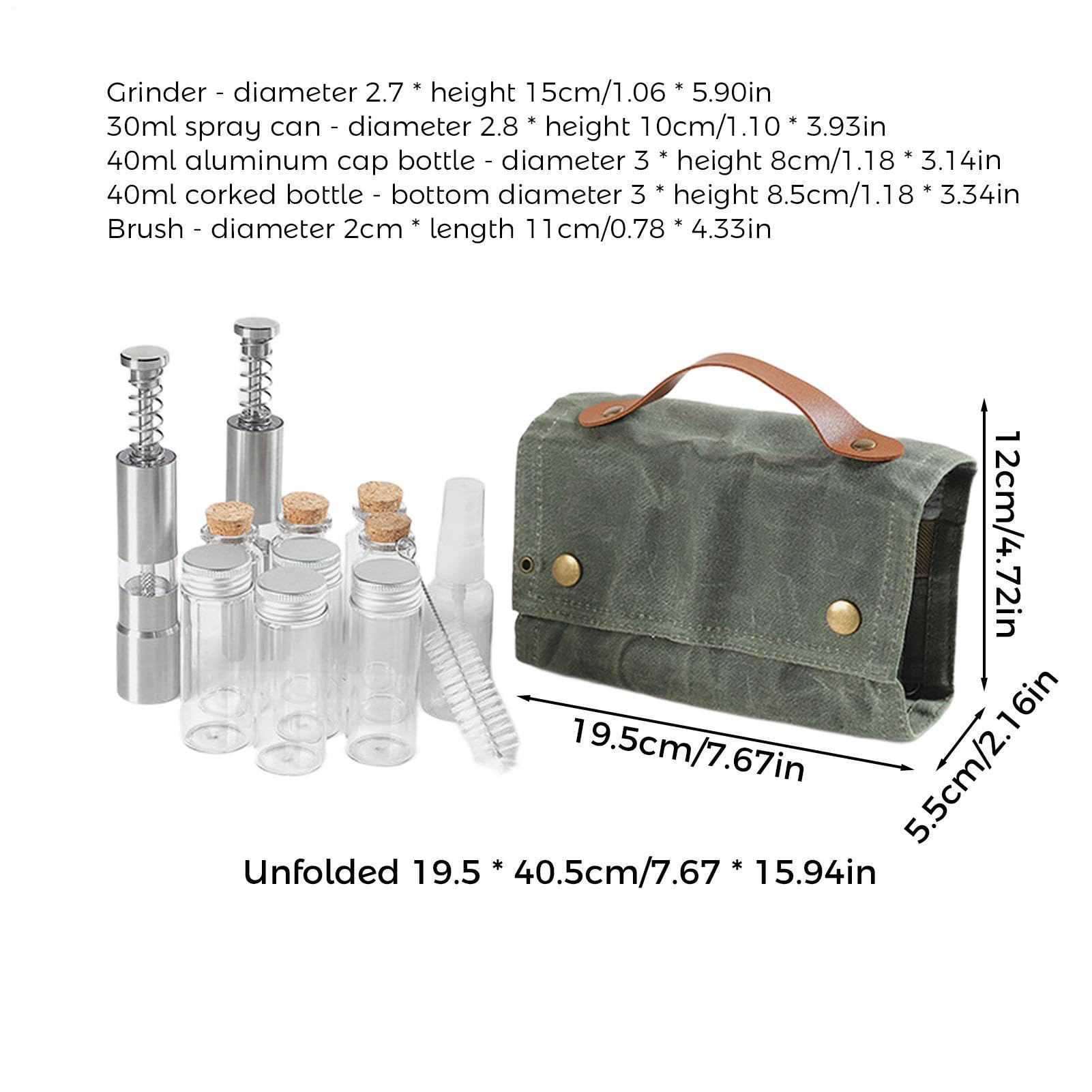 Camp Organizer da cucina – Contenitori per spezie da viaggio, set da 12
