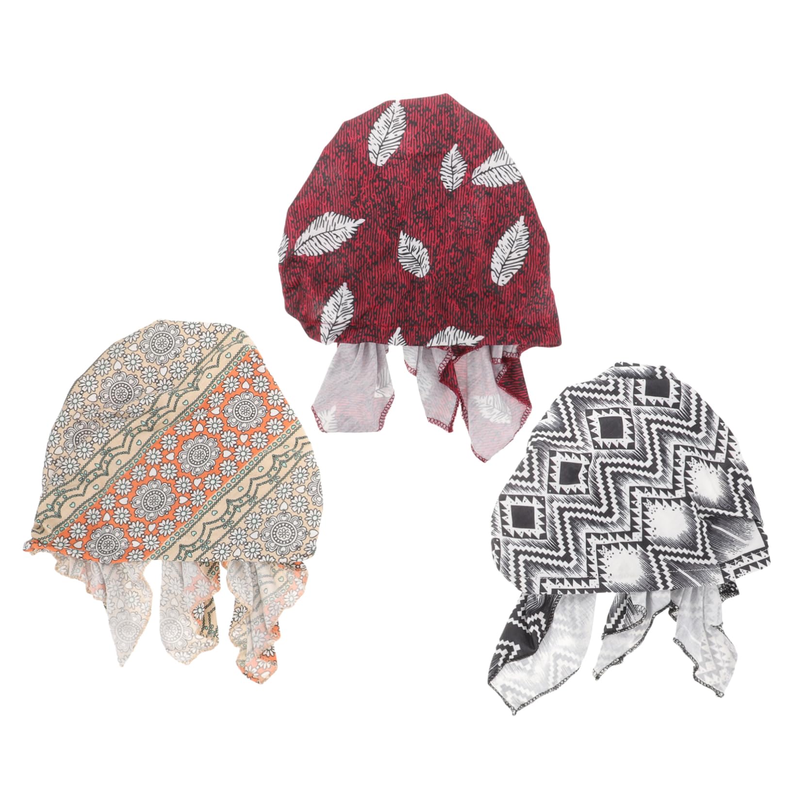 15 Piezas Sombrero Pirata Triangular Sombreros De Mujer Sombrero De Señora Niñas Hijab Gorros De Quimio Pañuelo Para La Cabeza Bufanda Gorro Bouffant Unisex Gorros De Quimio