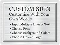 Custom Office Signs & Personalized Door Name Plates - Engraved ABS Plastic for Business, Home, Garden, Farm | CUSOM-DECOR