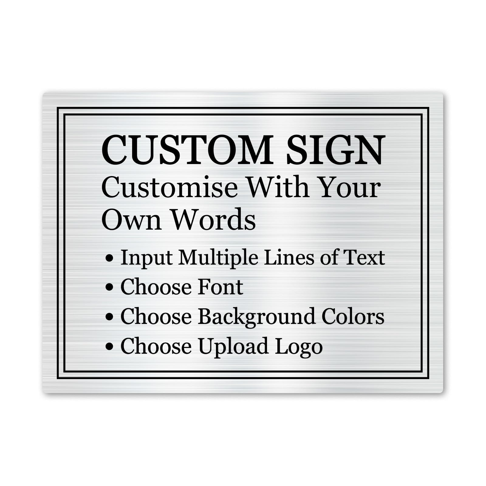 Custom Office Signs, Business Sign, Offices Name Plates for Doors, Personalized Signs with Text Logo Image For Garden Office Business Home Farm Bar,