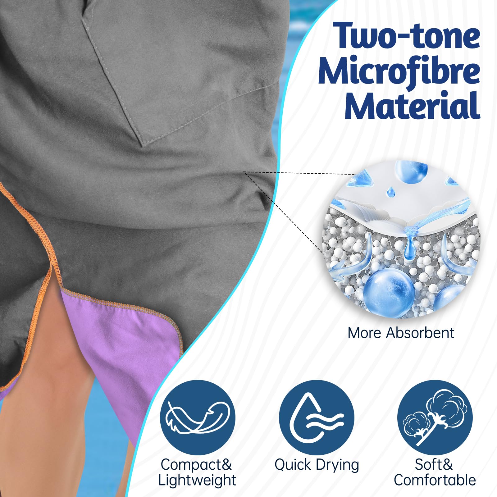 Poncho de natación para Hombre y Mujer