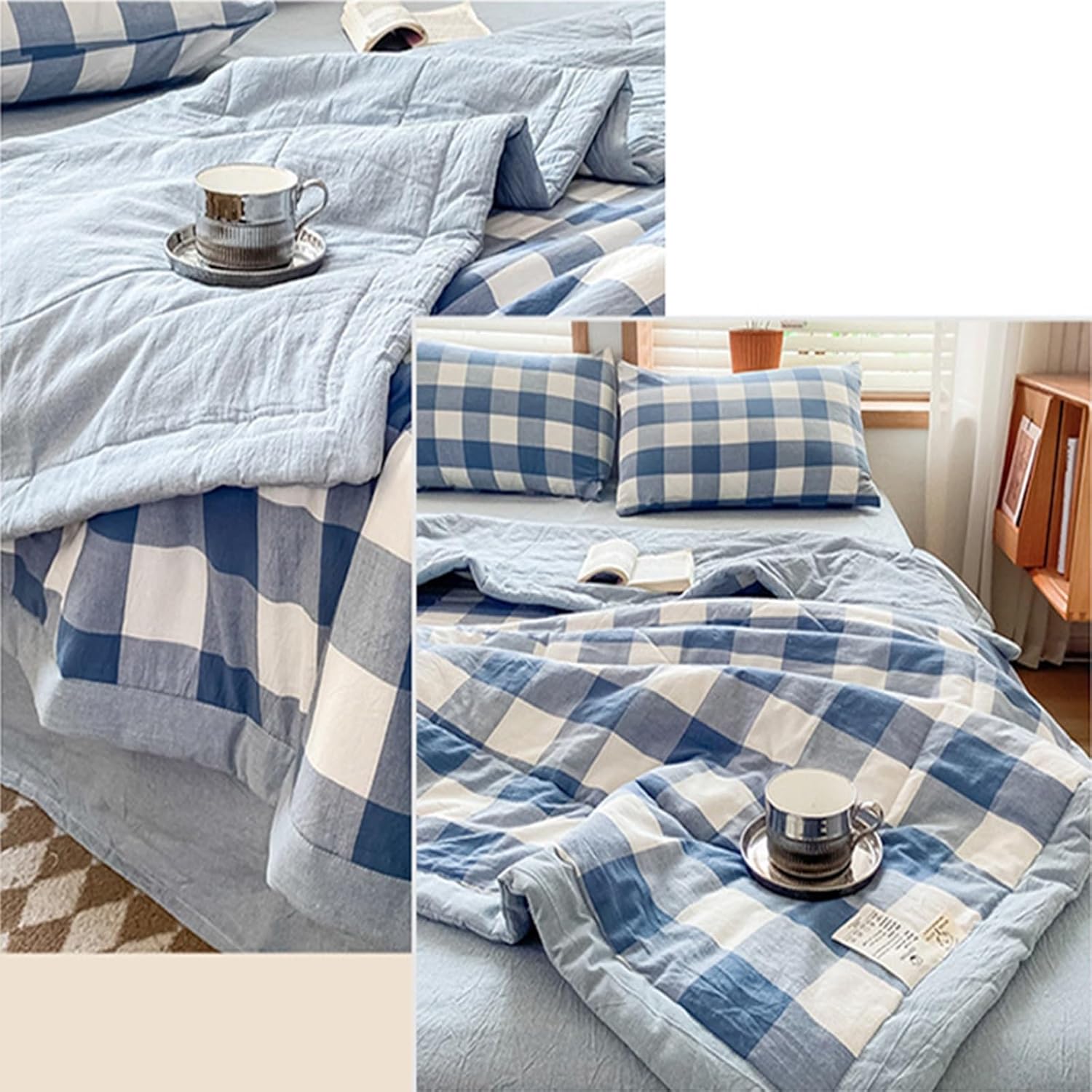Summer Duvet, Thin and Light Summer Duvet, Lightweight Microfibre Duvet, Soft Blanket, Thin and Light Summer Quilt (Colour: H, Size : 150 x 200 cm)