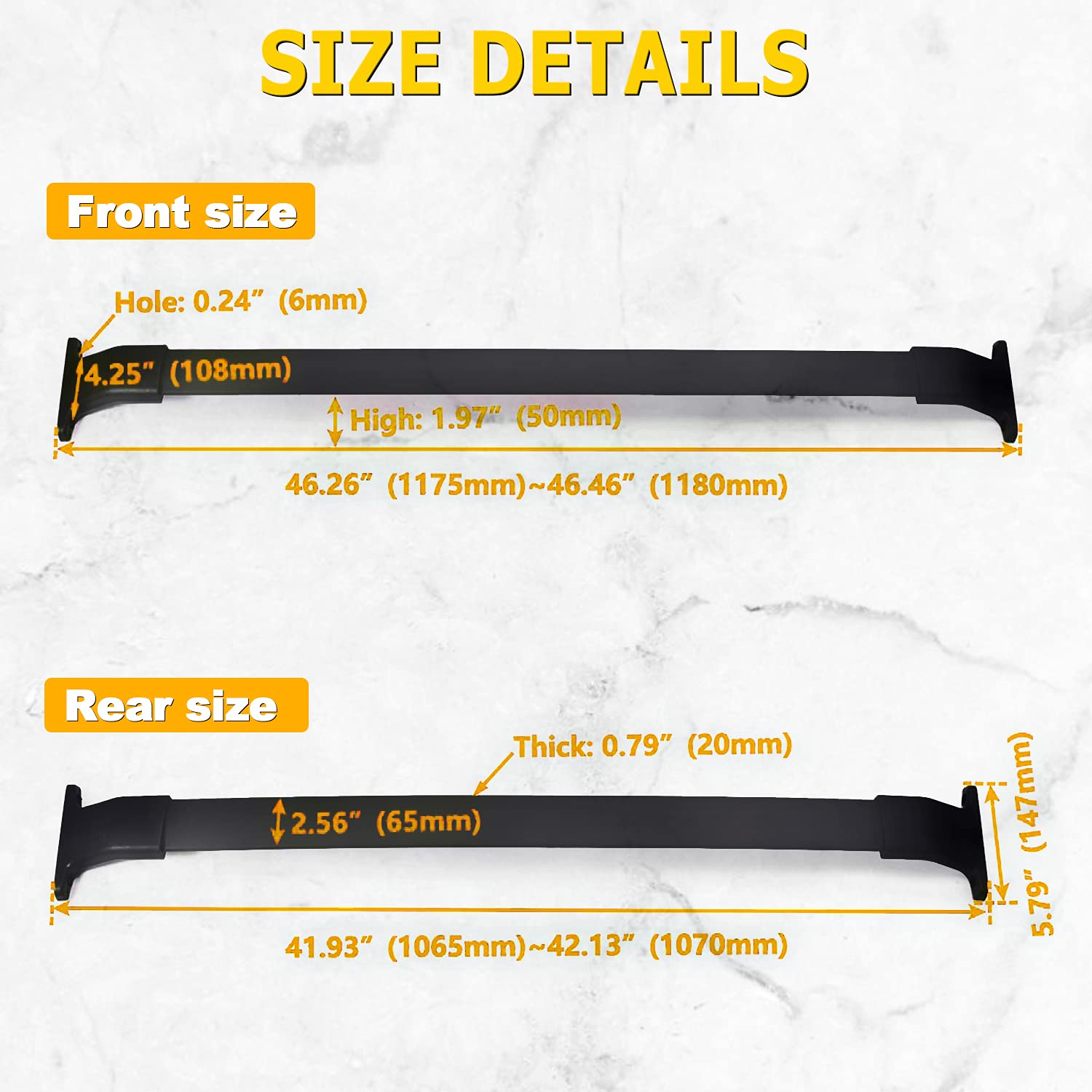 AUXMART Roof Rack Cross Bars Fit for Honda Odyssey 2011 2012 2013 2014