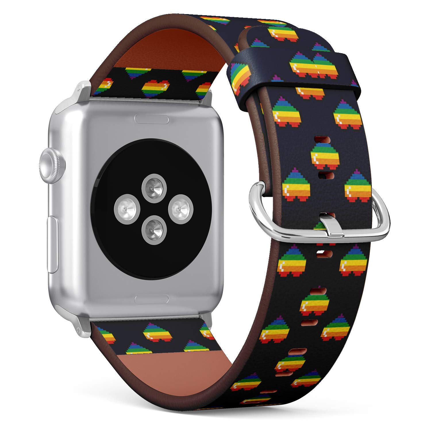 LGBT Gay Pride Rainbow Pixel Hearts 