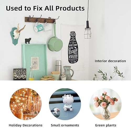 Miniatura 4 de Orlight Masilla adhesiva transparente para póster, 350 unidades, extraíble, reutilizable, para montaje en pared, puntos adhesivos de doble cara,