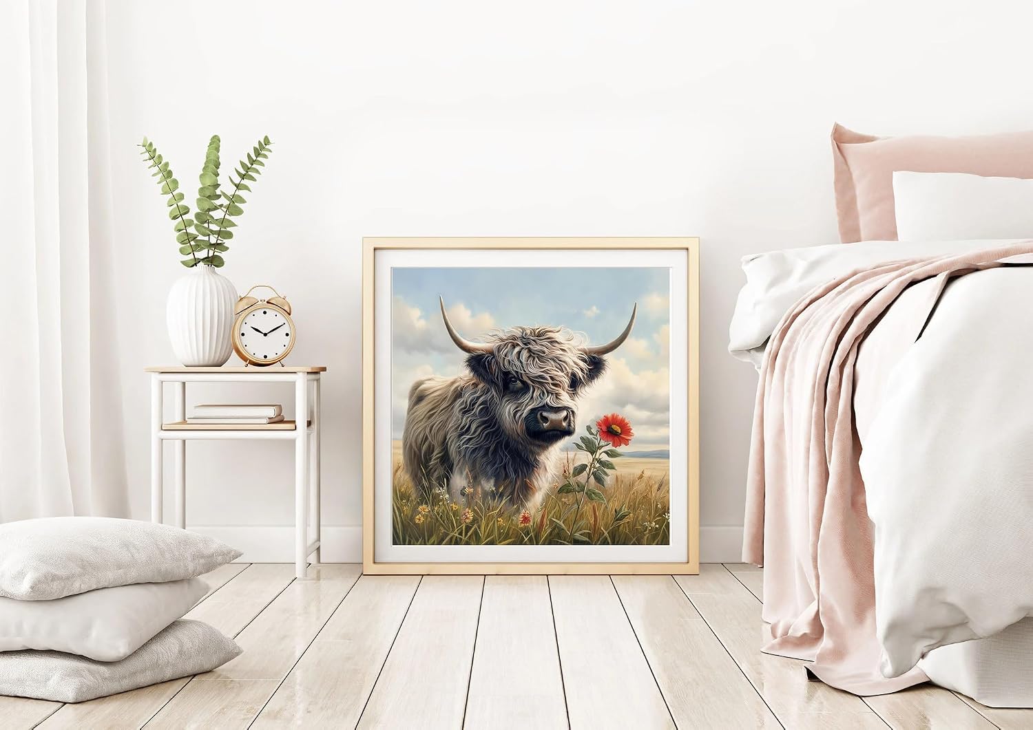 DPDAKIT Cow Diamond Painting Kits for Adults, Animal Diamond Art 12x12Inch image 2
