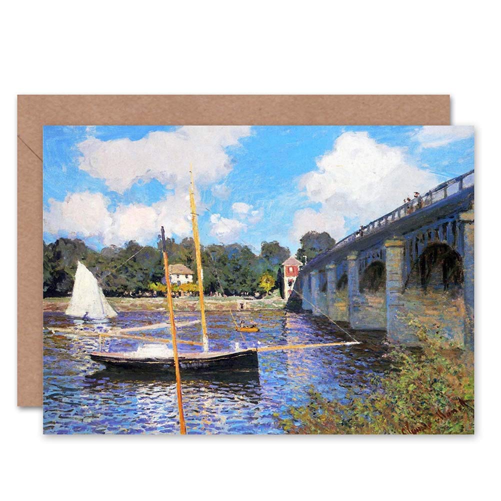 Wee Blue Coo CLAUDE MONET BIRTHDAY GIFT BLANK GREETINGS CARD