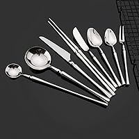 Vista 5 de JASHII Cuchillo de mantequilla de acero inoxidable 304, juego de 4, esparcidor de mantequilla, para untar, queso y condimentos, pulido con espejo