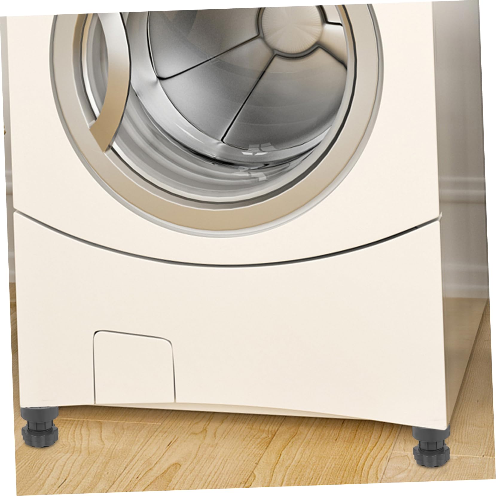 Tappetini Antiscivolo Rialzati per Lavatrice 8 Pezzi PP PVC