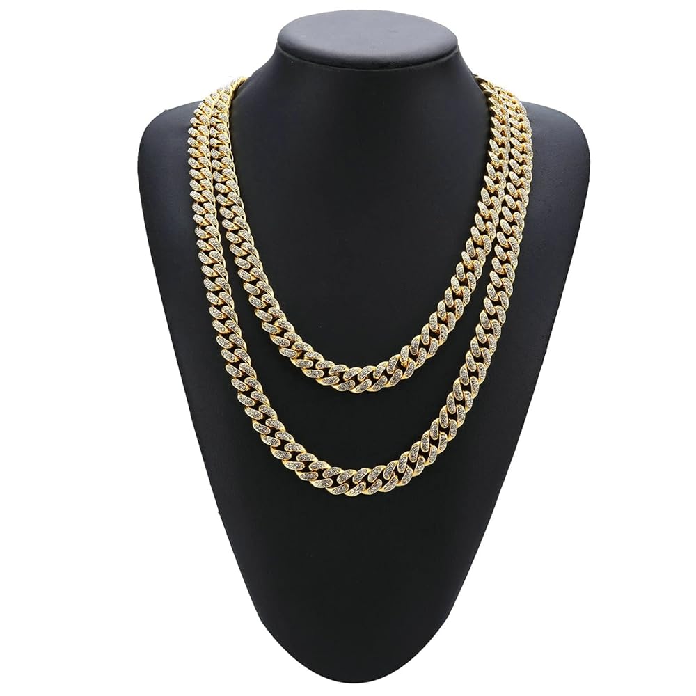 ネックレス・ペンダント Novelty Gold Chain Shoulder Piece Sanglarst Gold Chain Necklace, 20 Inch Golden Ultra Luxury
