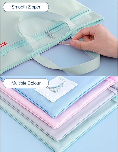 Miniatura 2 de Calculadora de escritorio y bolsa impermeable con cremallera de malla, batería de 12 dígitos, pantalla LCD con energía solar, calculadora de botón