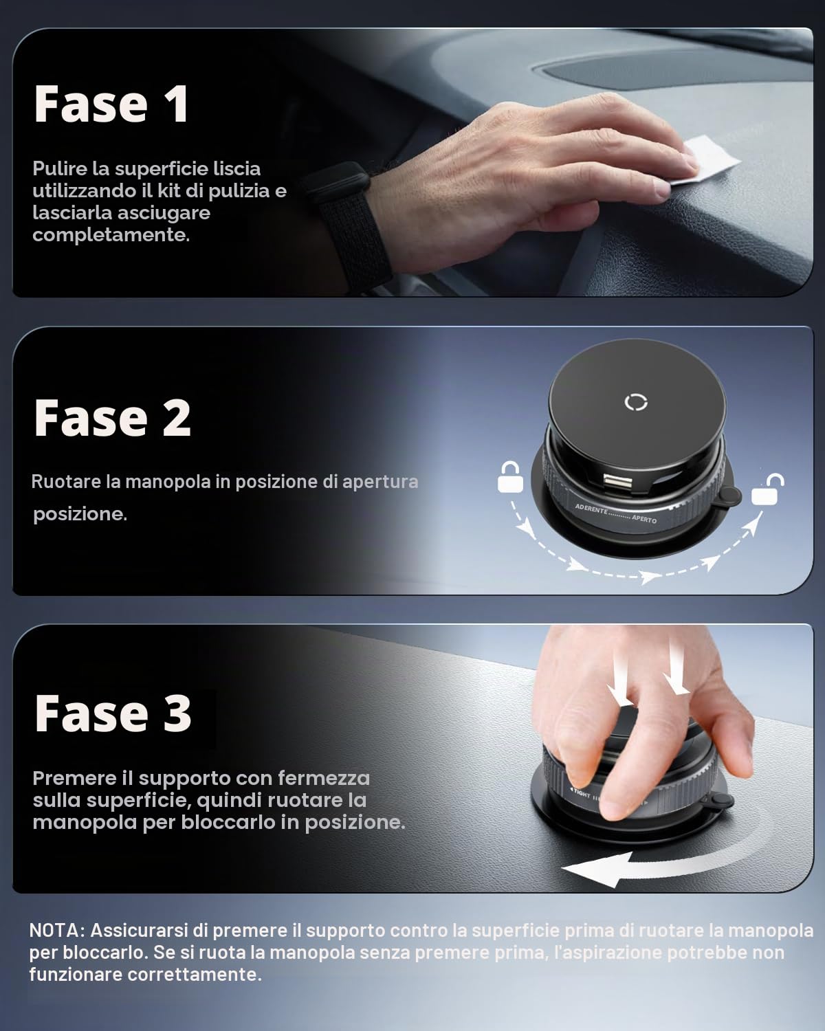 CloudValley Caricatore Wireless Auto 15W, Ricarica Rapida Senza Fili con Ventosa Super Forte, Stand Pieghevole 360°, Porta Cellulare, Supporto Telefono Magnetico per Magsafe iPhone 17 16 15 14 13 12