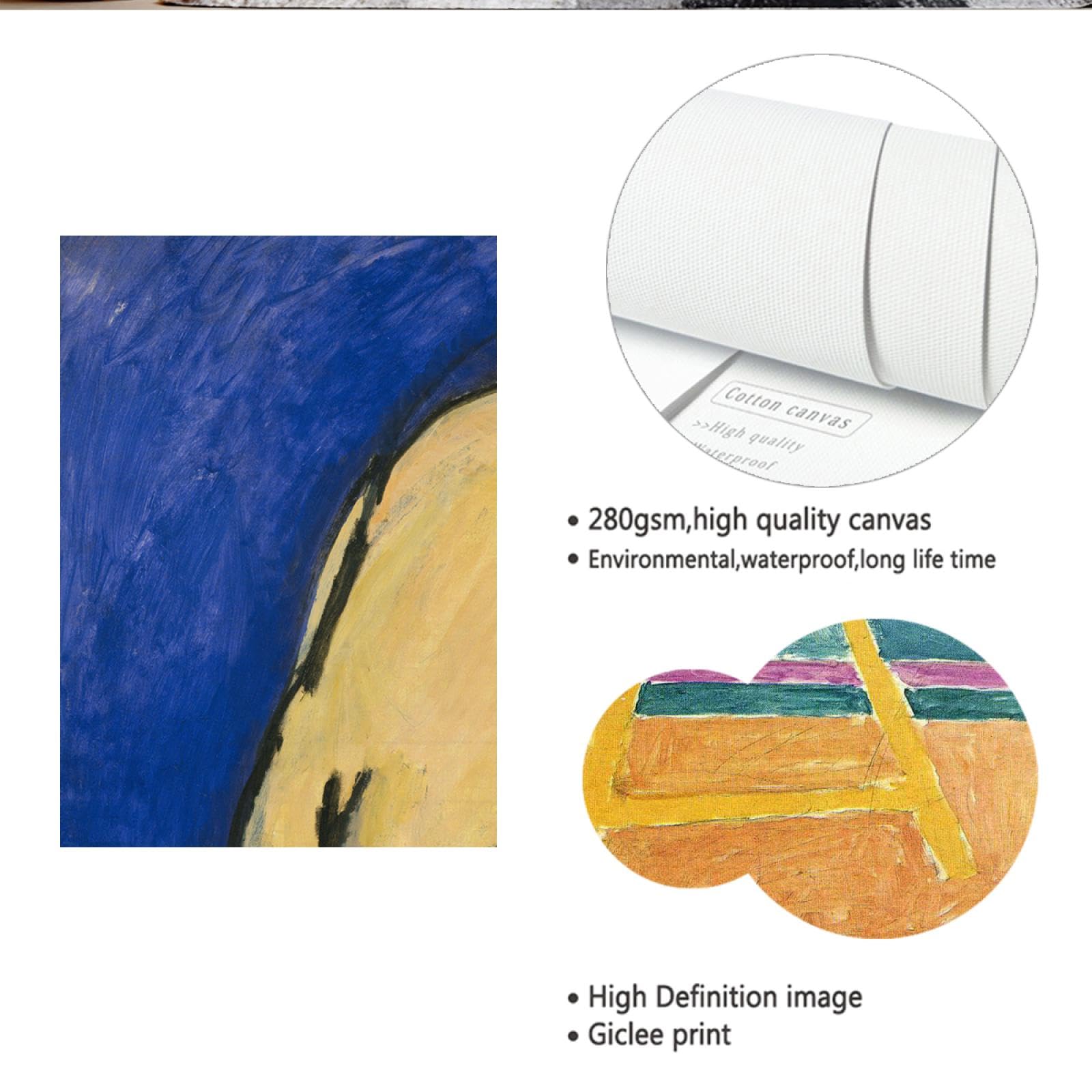 Henri Matisse Lienzo Arte de la Pared Conjunto de 3 Exposición Carteles Estéticos Abstractos Reproducciones de Obras de Arte Famosas en Lienzo para la Decor de la Barra 50x75cmx3pcs Marco interior