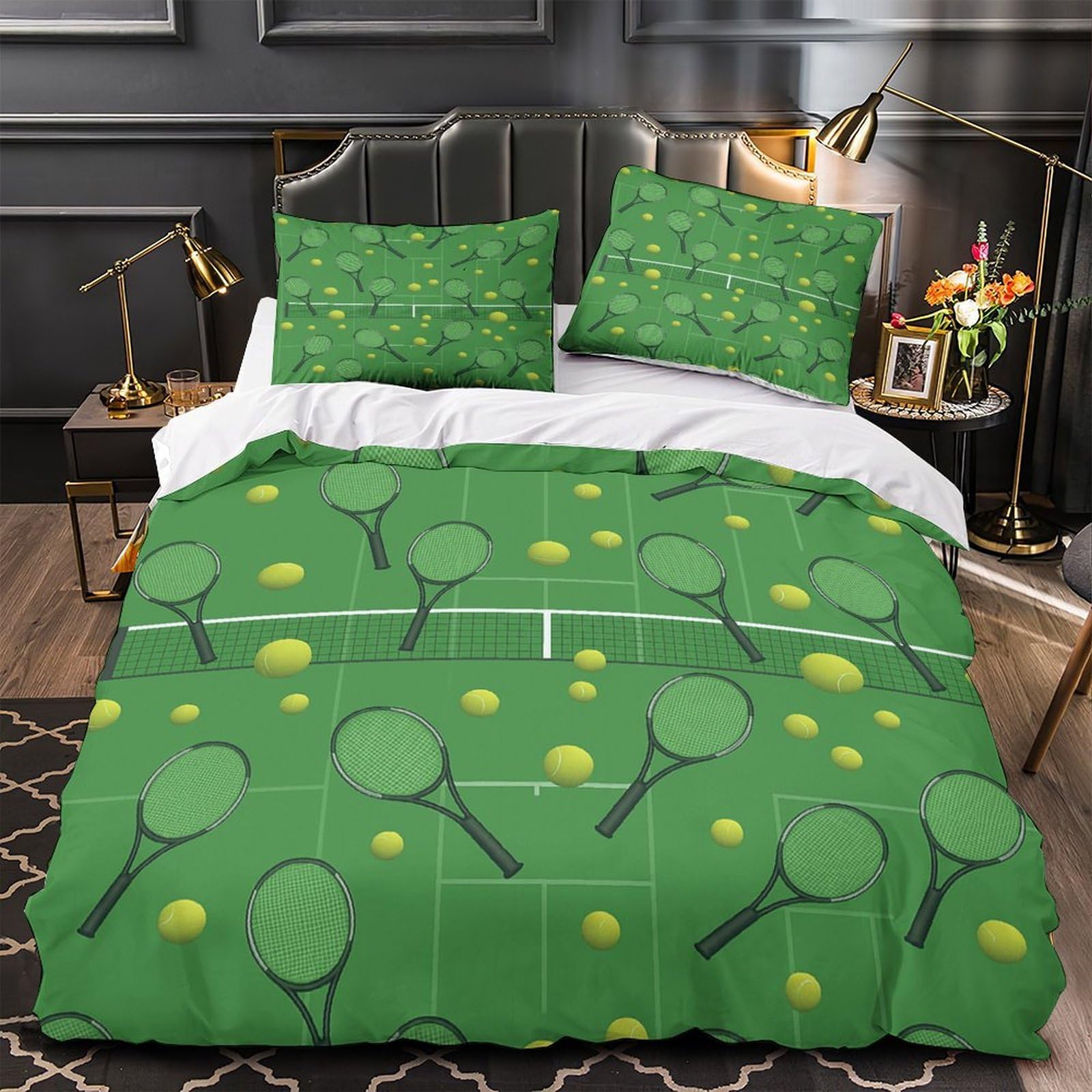 Parure de lit tennis super douce et confortable motif sport