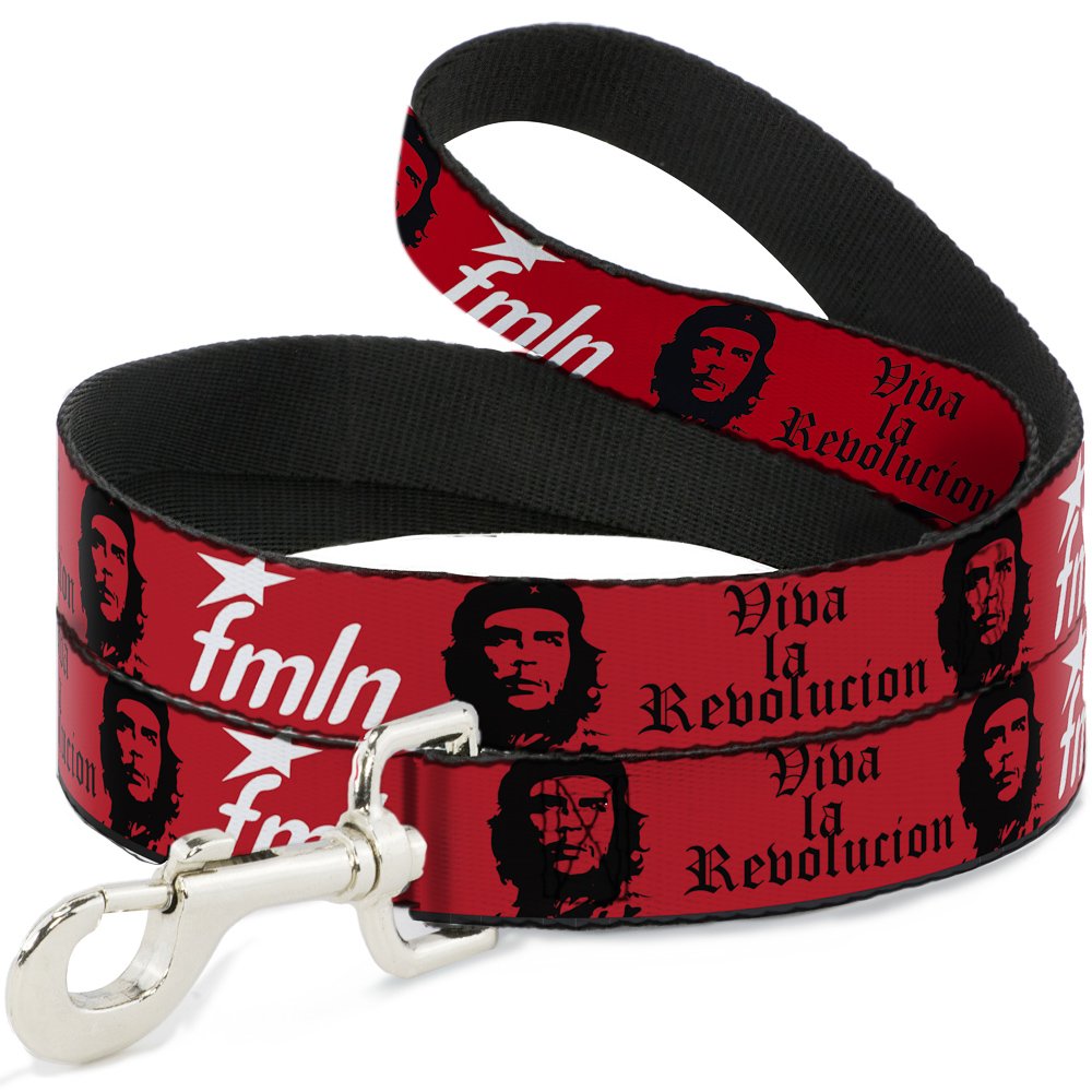 Laisse Che W/Fmln Rouge pour grand chien sangle Buckle Down 2,5 cm
