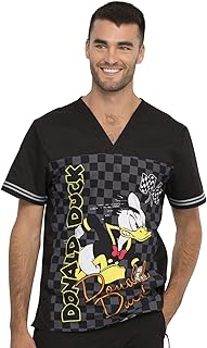 Tooniforms Men Scrubs Top V-Neck TF702, S, Built for Speed