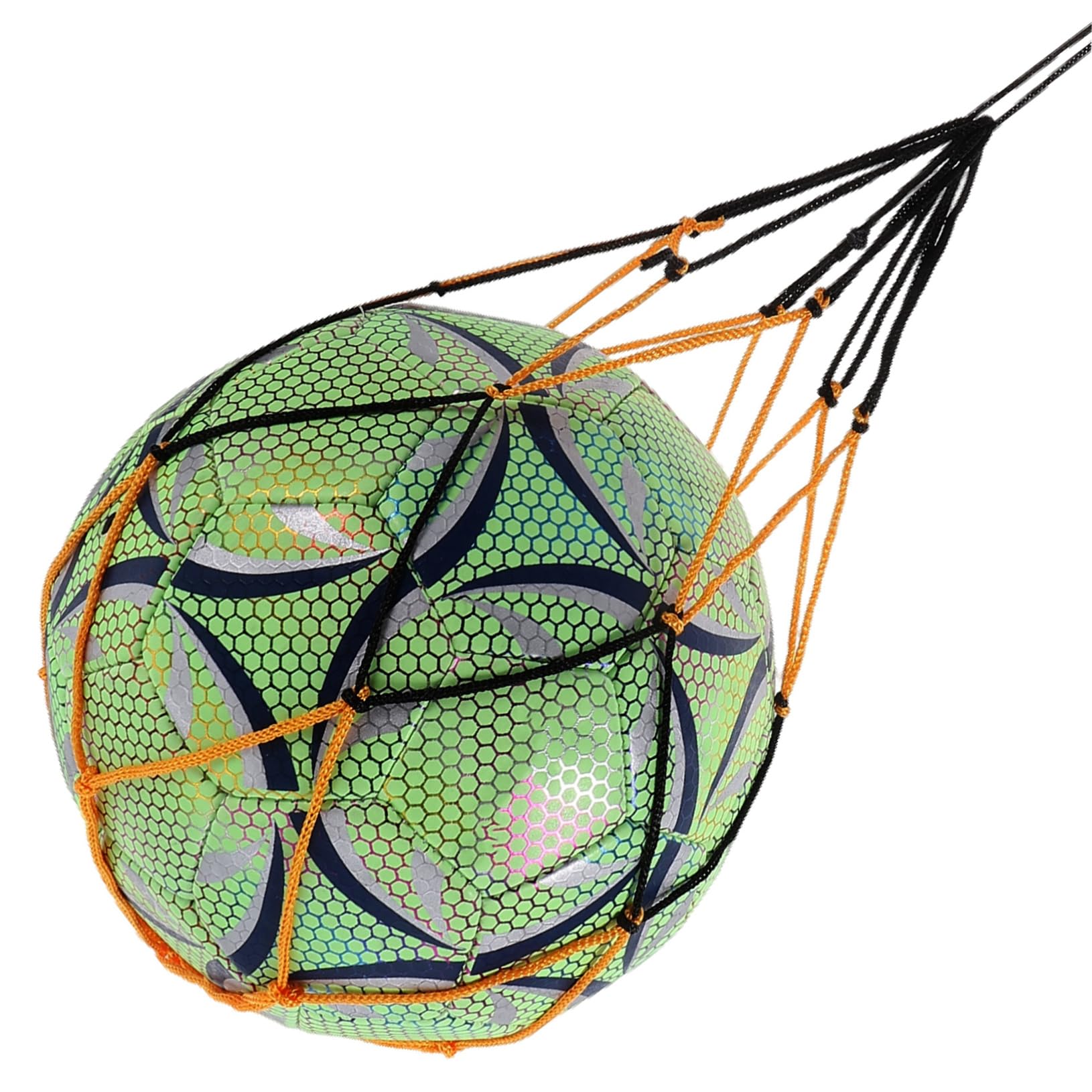 HANABASS Balón Entrenamiento Adecuado de para Juego Interior Exterior al Fútbol Fluorescente Reflectante de PU Resistente Desgaste Niños y Compañeros