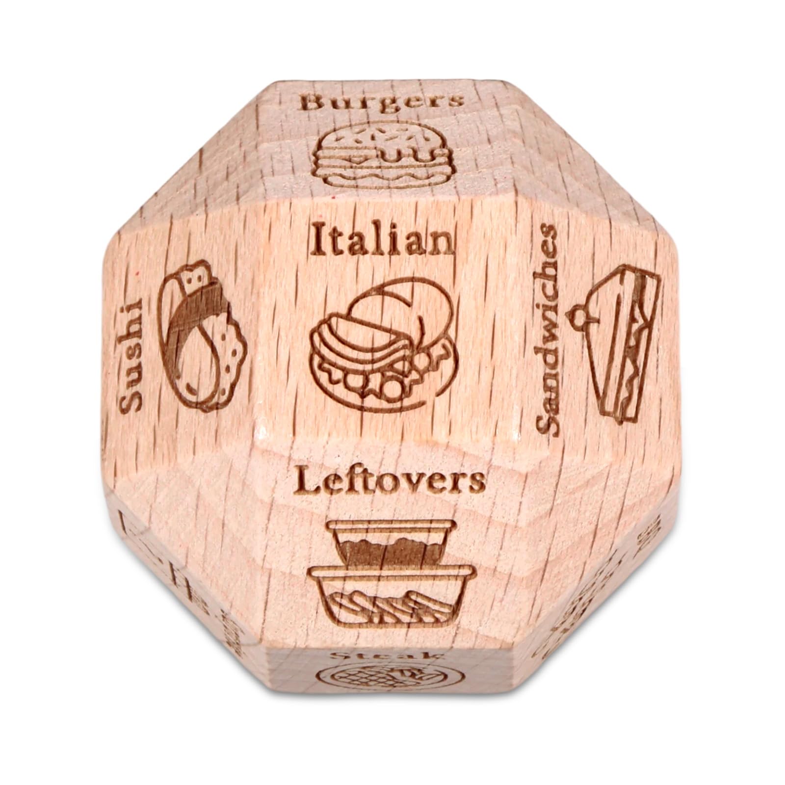 Date Night Dice 5th Anniversary for Women Men Food Dice Funny Fathers Day Valentines Gifts for Boyfriend Husband Couples 5th Anniversary Games 18 Sided