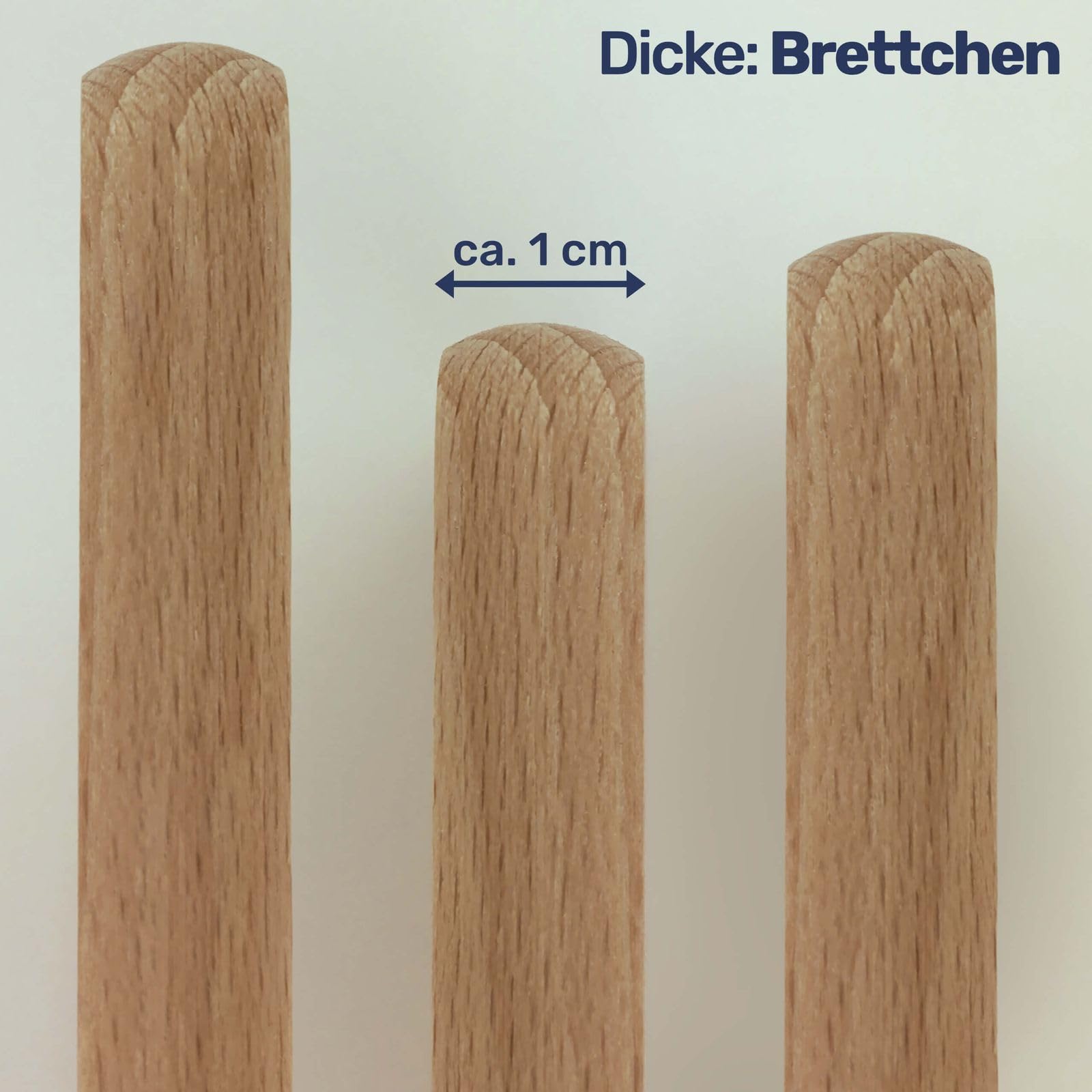 Gravidus Frühstücksbrettchen Holzbrett Buche 22x12x1 cm (20 Stück)