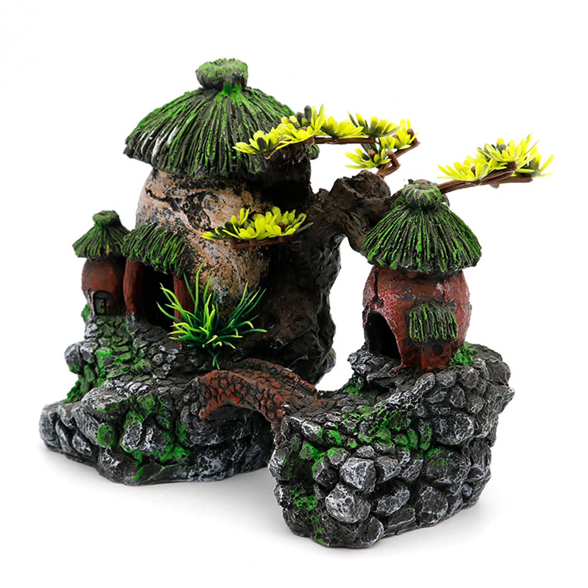 Decorazione per Acquario, Decorazioni per Acquari per Ornamenti in Resina di Pesci Piccoli E Medi d'Acqua Dolce d'Acqua Salata,20 * 10 * 16cm