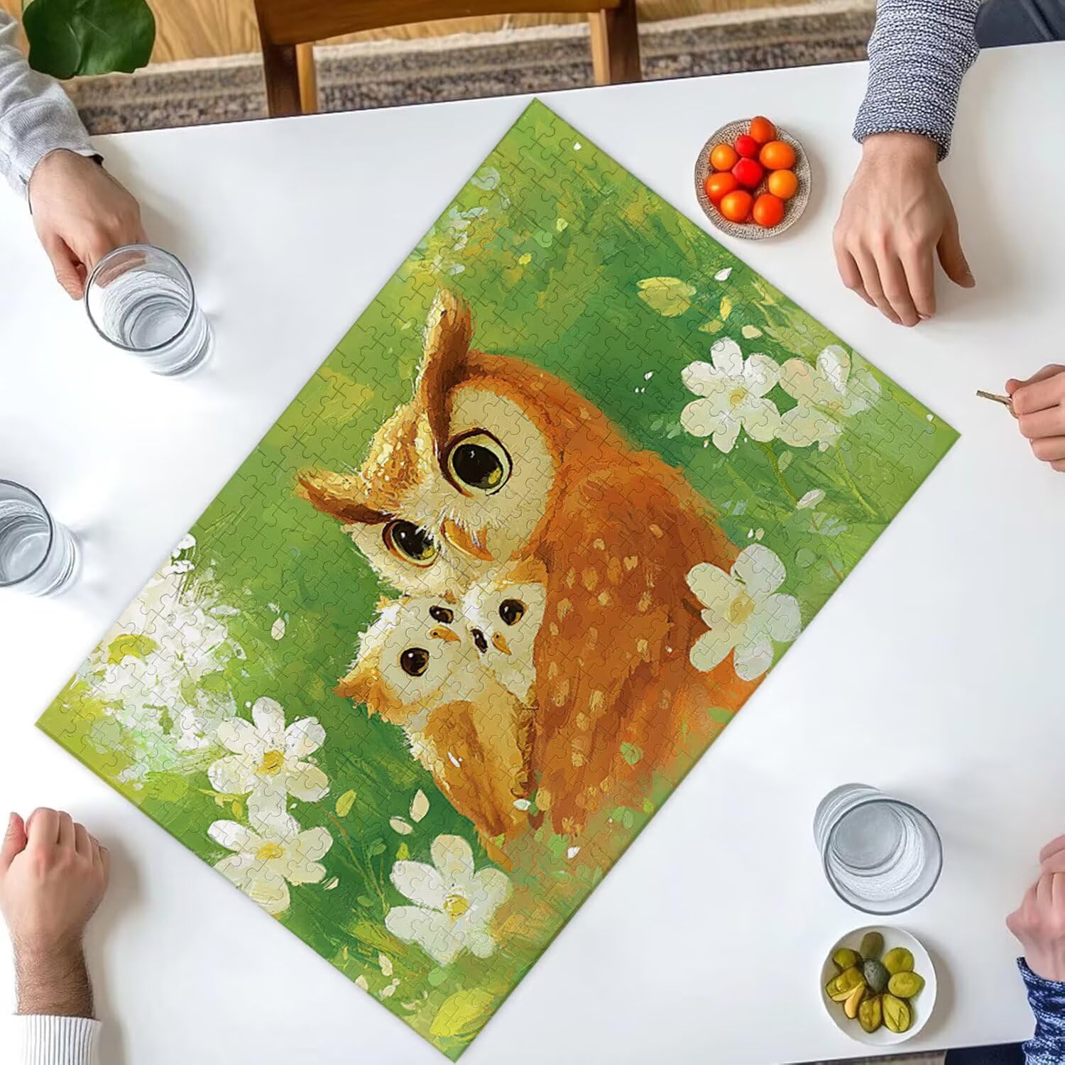 1500 Pezzi di Puzzle, Gufo1500 Pezzi di Puzzle per Adulti, Regalo di Anniversario, Regalo di Natale, Decorazione Della Casa, Prevenzione Della Degenerazione Cerebrale Negli Anziani v-567