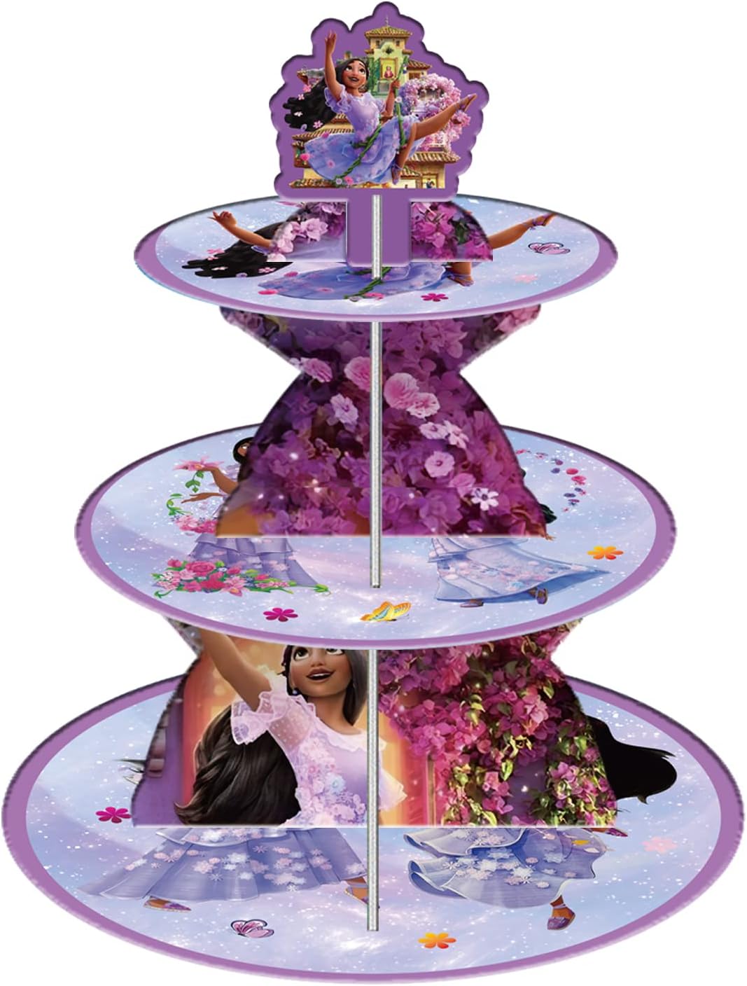 Encanto Cupcake Stand for Isabella,3 Tier Dessert Cupcake Holder for