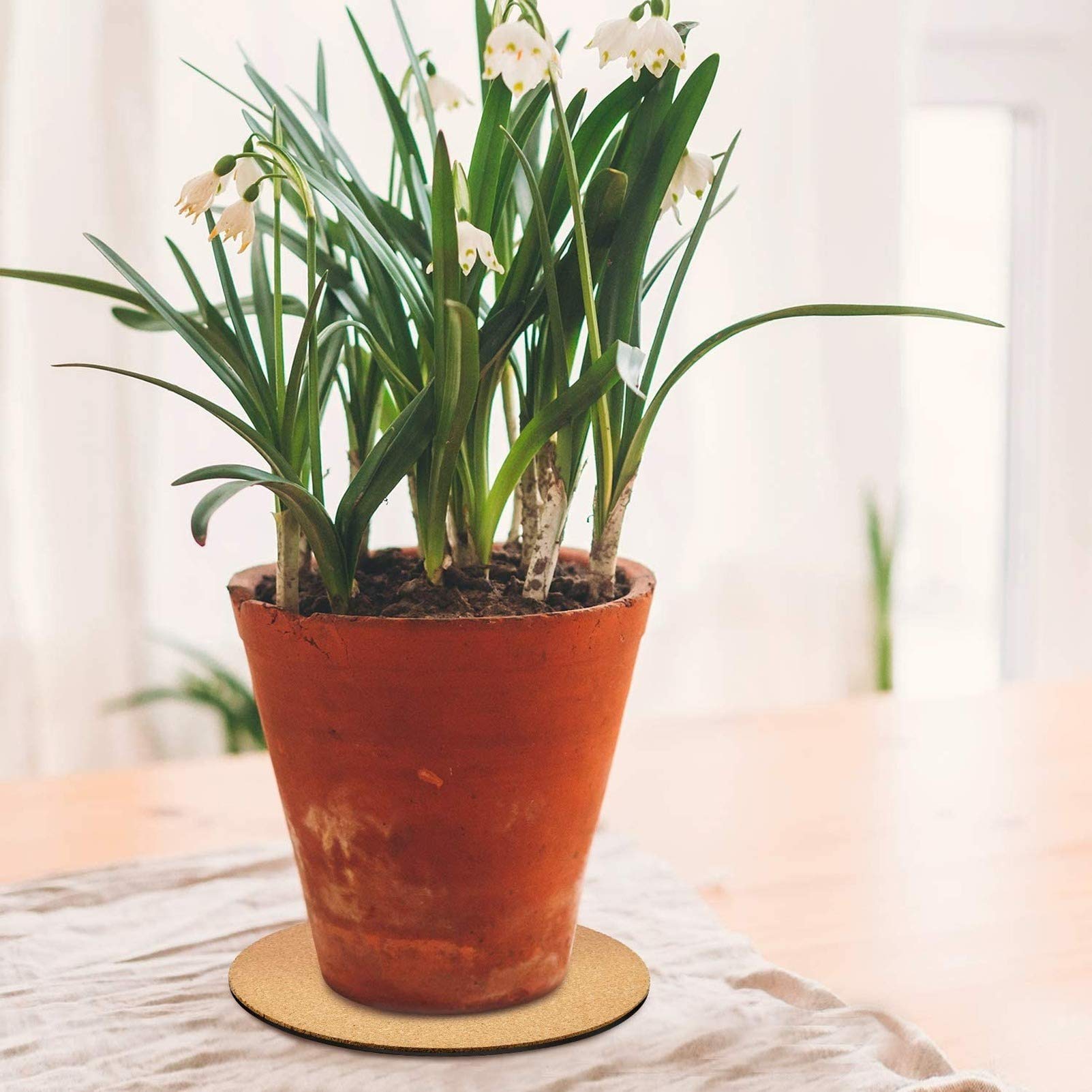 Yardenfun Tapis De Jardinière En Liège Écologique 3 Pcs 250mm Pour