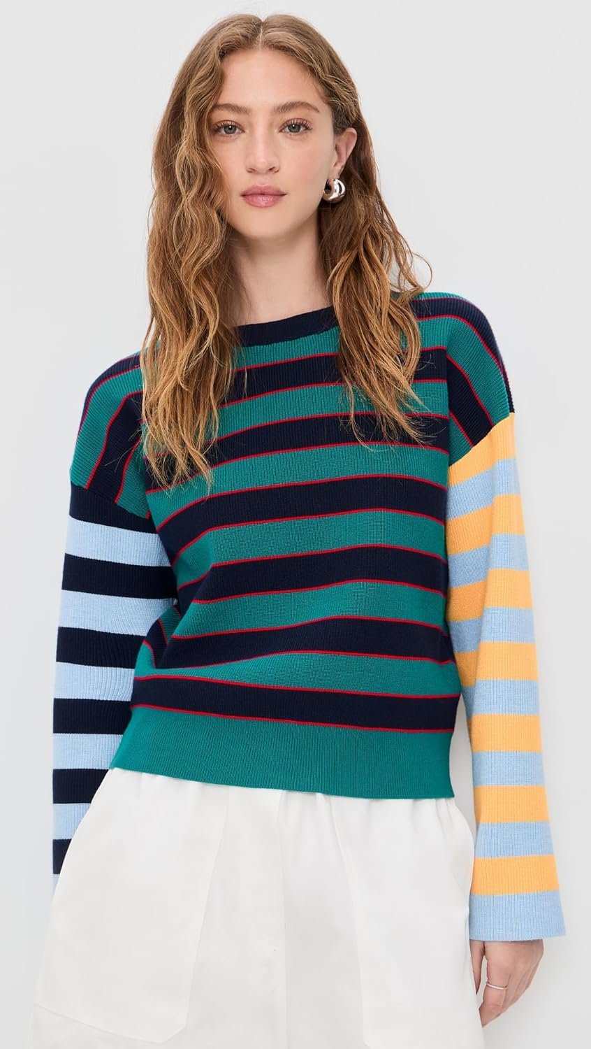 English Factory Women's Striped Knit Top - Image 2