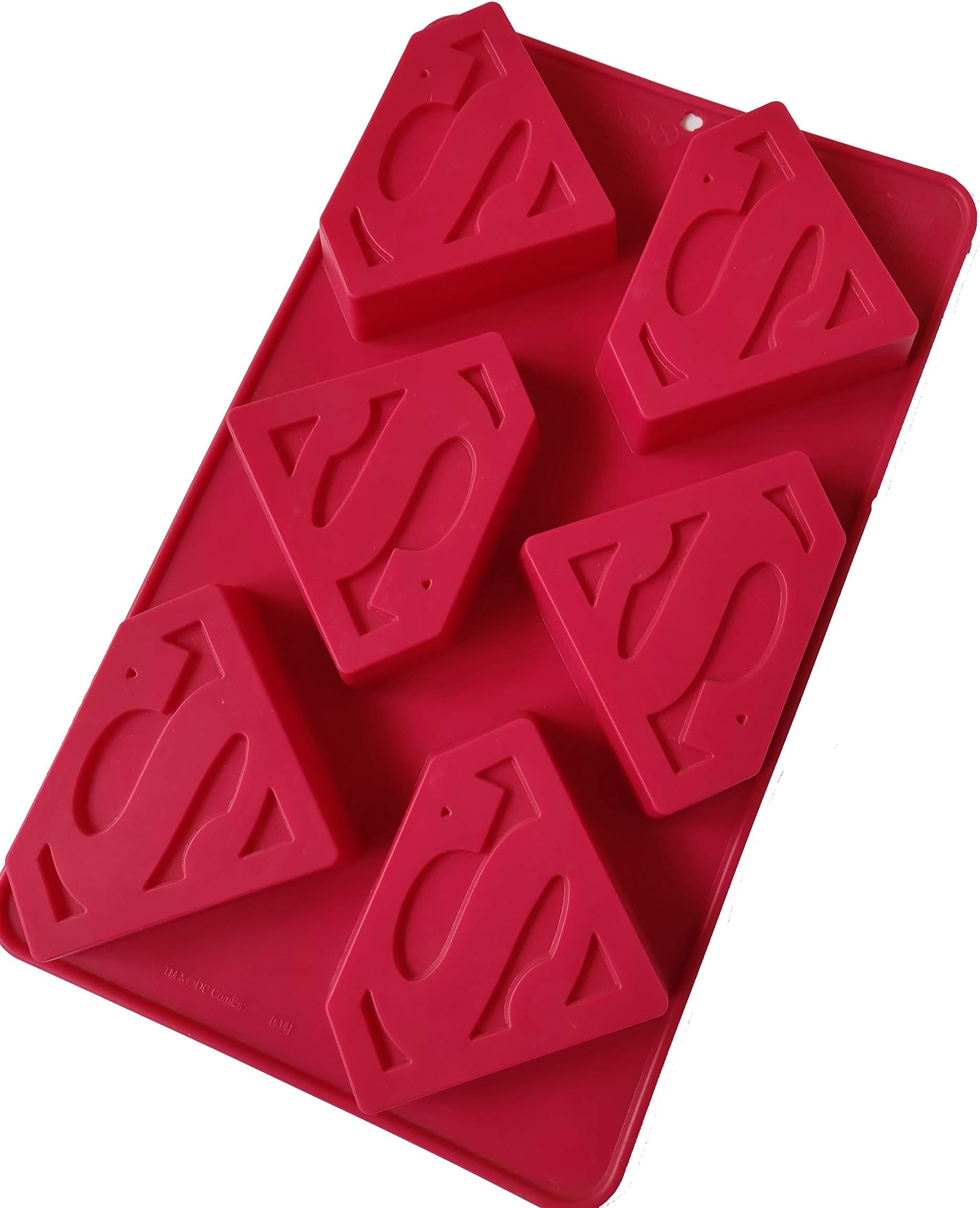 VAURUM 6 Cavity Superman Symbol Shape Soap Making Silicone Mould APX 100gms