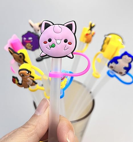 Miniatura 5 de 20 tapas de popote reutilizables de silicona reutilizables para fiestas a prueba de polvo tapones de paja para el hogar accesorios de cocina